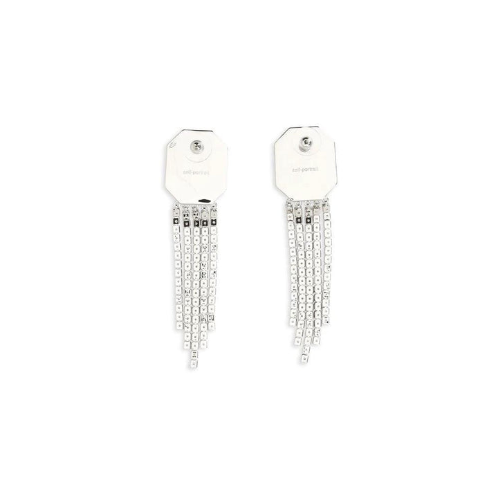 Self-Portrait Sample Sale | Self-Portrait Silver Brass Earrings - | Designer outlet