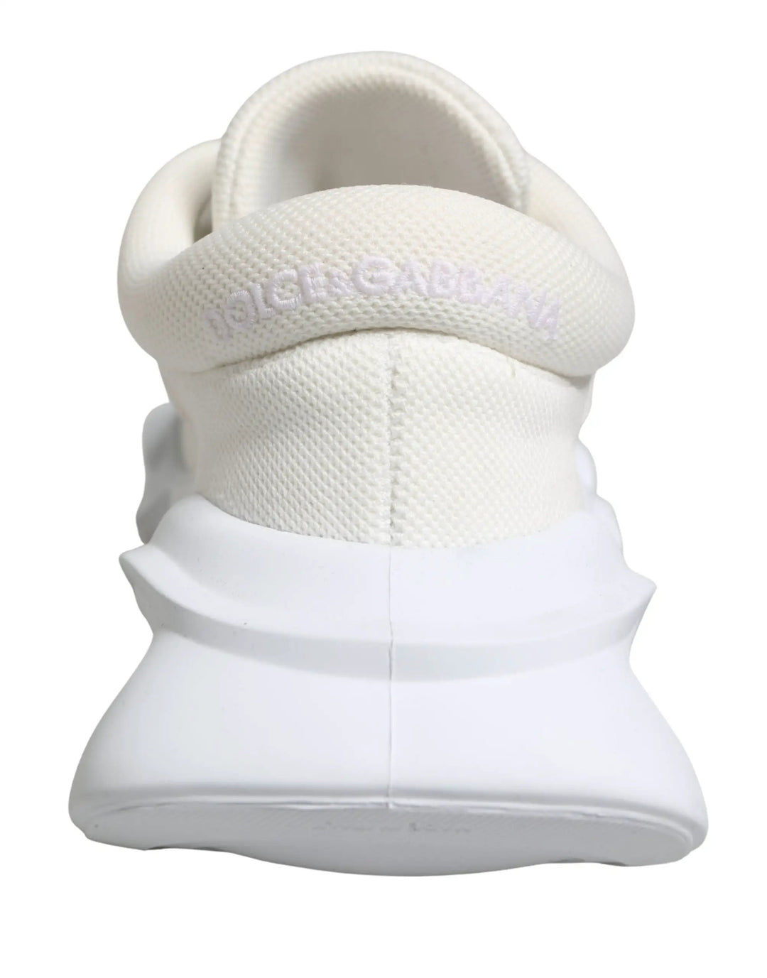 Dolce &amp; Gabbana White Slip On Wave Low Top Sneakers Shoes