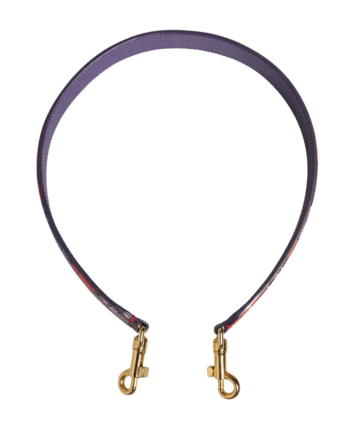 Dolce &amp; Gabbana Sample Sale | Dolce &amp; Gabbana Multicolor Floral Leather Bag Accessory Shoulder Strap - | Designer outlet