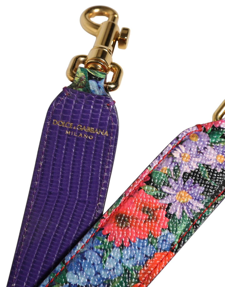 Dolce &amp; Gabbana Sample Sale | Dolce &amp; Gabbana Multicolor Floral Leather Bag Accessory Shoulder Strap - | Designer outlet
