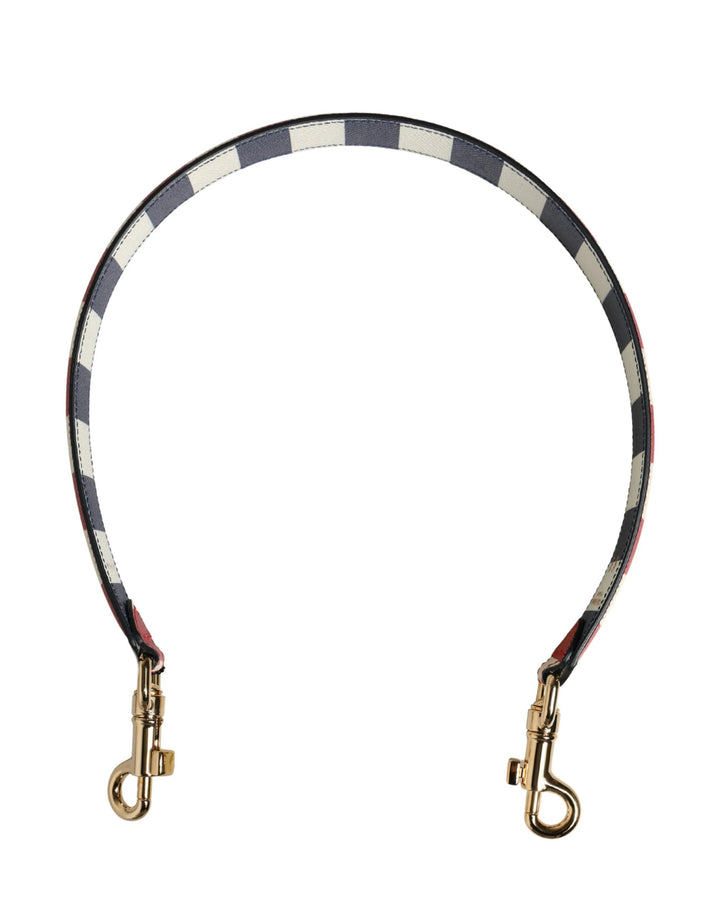 Dolce &amp; Gabbana Sample Sale | Dolce &amp; Gabbana Multicolor Leather Striped Bag Accessory Shoulder Strap - | Designer outlet
