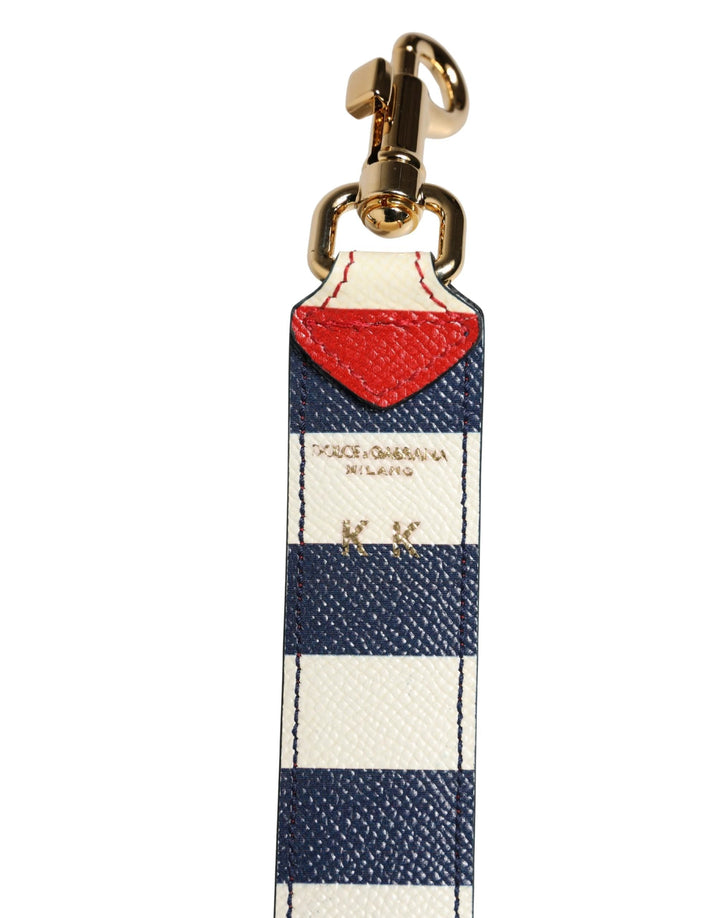 Dolce &amp; Gabbana Sample Sale | Dolce &amp; Gabbana Multicolor Leather Striped Bag Accessory Shoulder Strap - | Designer outlet