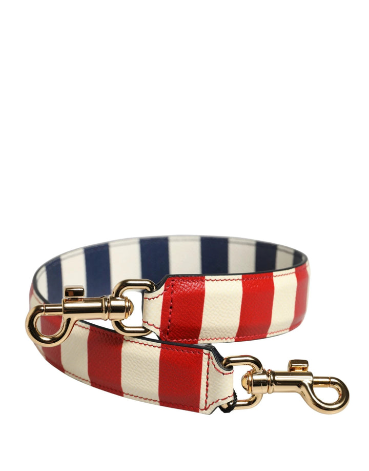 Dolce &amp; Gabbana Sample Sale | Dolce &amp; Gabbana Multicolor Leather Striped Bag Accessory Shoulder Strap - | Designer outlet