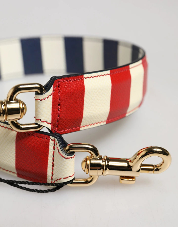Dolce &amp; Gabbana Sample Sale | Dolce &amp; Gabbana Multicolor Leather Striped Bag Accessory Shoulder Strap - | Designer outlet