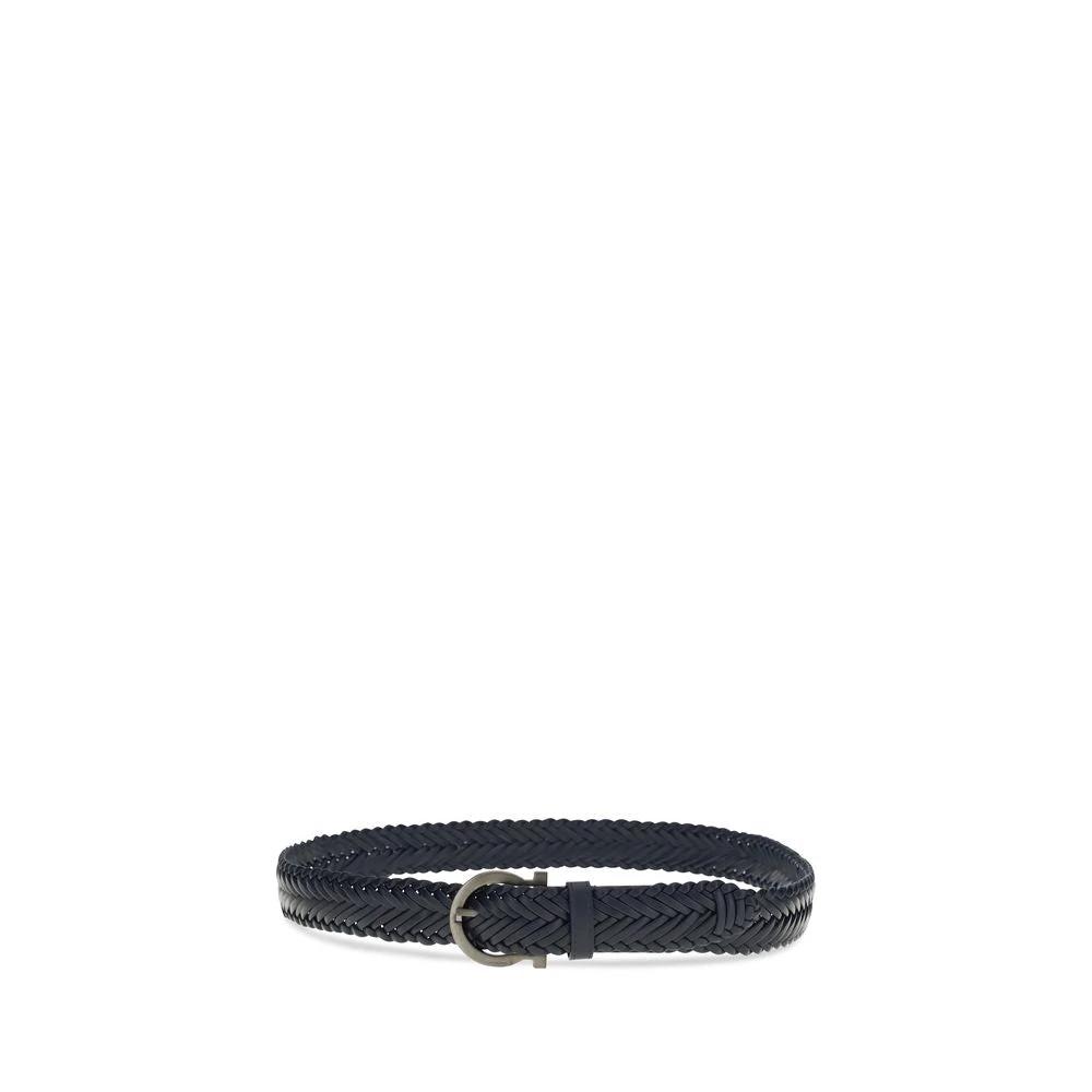 Ferragamo Sample Sale | Ferragamo Blue Calf Leather Bos Taurus Belt - | Designer outlet