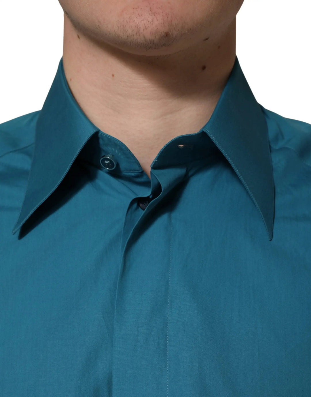Dolce &amp; Gabbana Blue SARTORIA Long Sleeve Cotton Dress Shirt