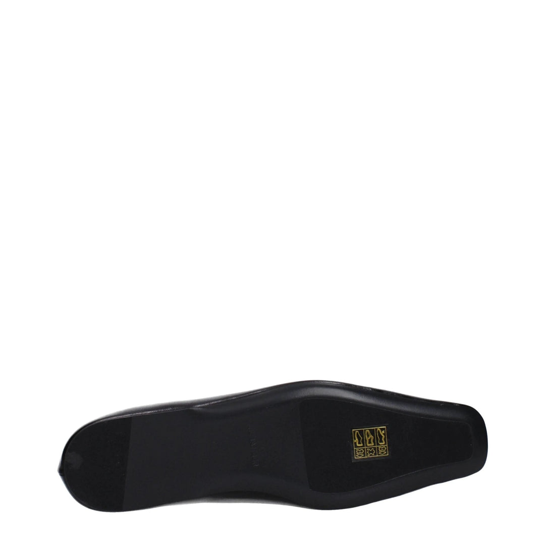 Jil Sander Black Leather Ballet Flats