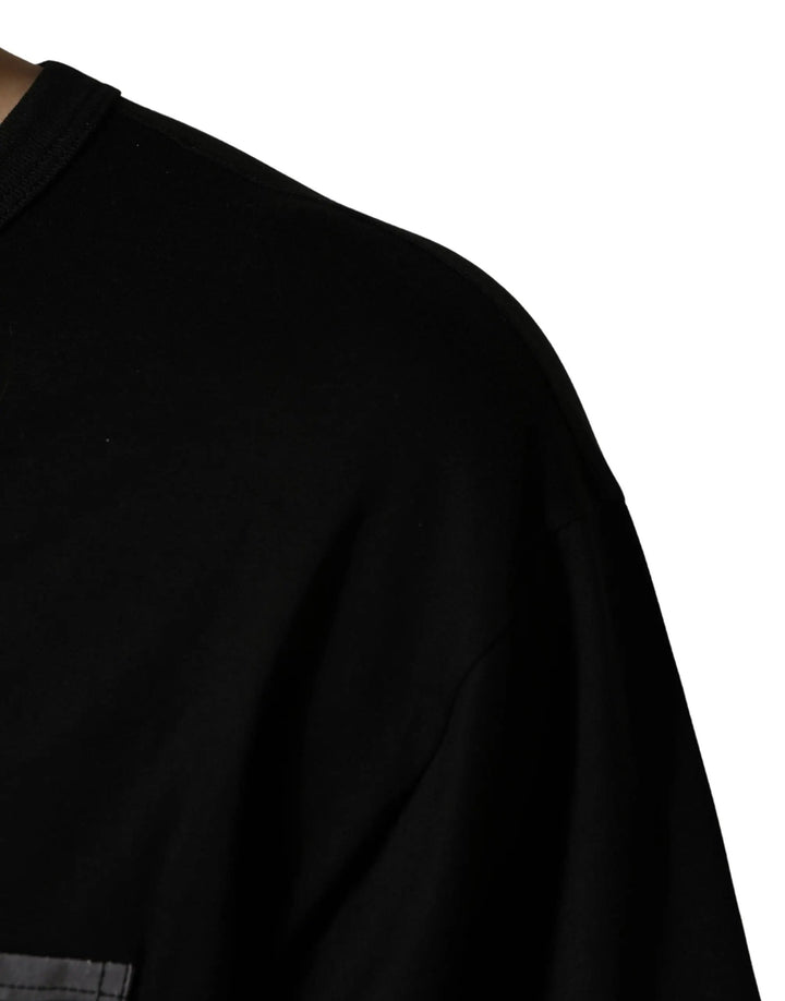 Dolce &amp; Gabbana Black Camouflage Pocket Oversized T-shirt