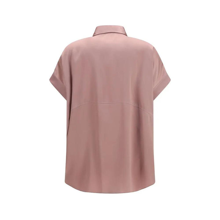 Brunello Cucinelli Multicolor Silk Shortsleeve Shirt
