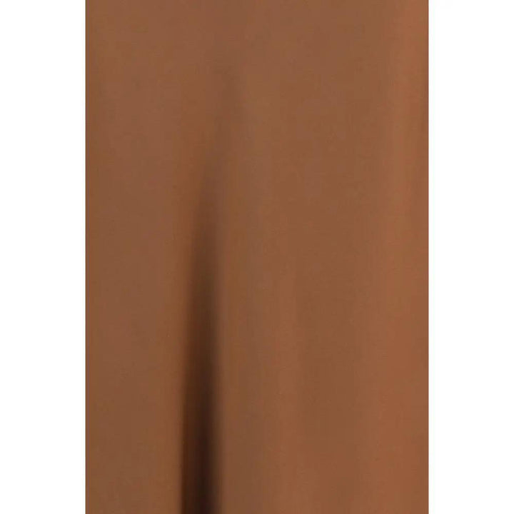 Brunello Cucinelli Brown Acetate Midi Skirt