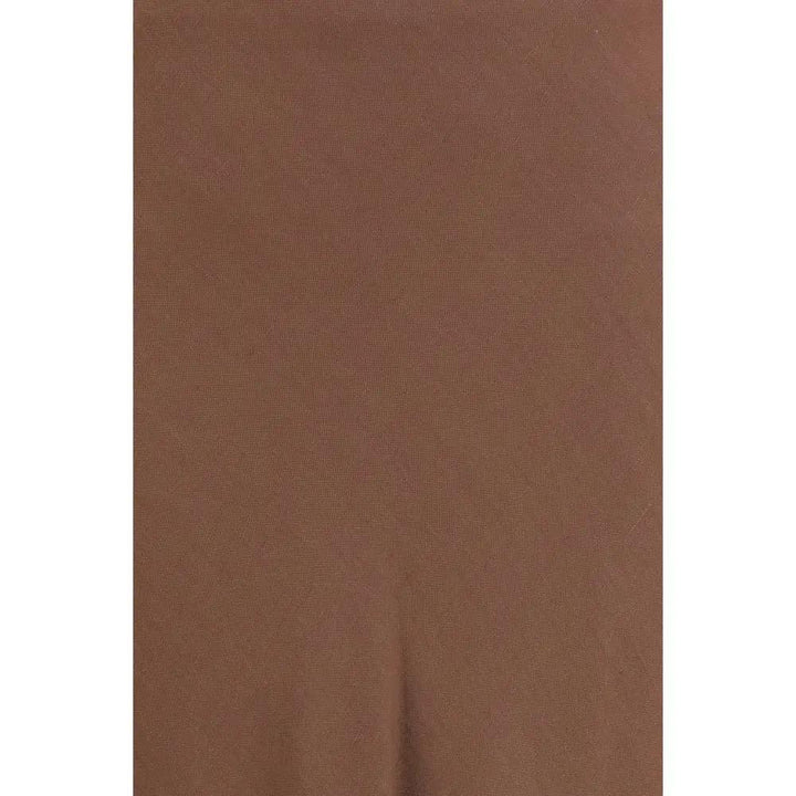 Brunello Cucinelli Brown Viscose Long Skirt