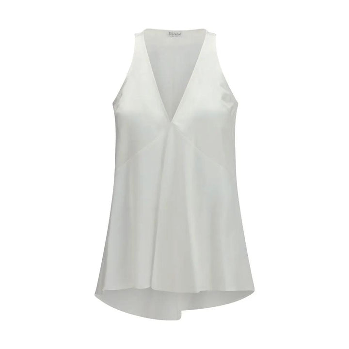 Brunello Cucinelli White Cotton Shirt