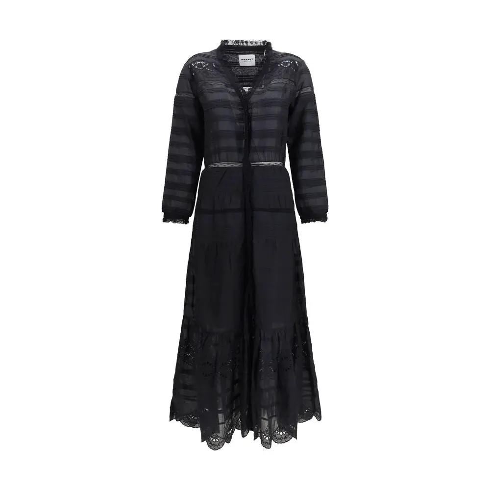 Marant Etoile Black Cotton Casual Dress