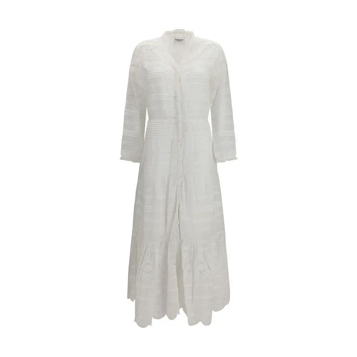 Marant Etoile White Cotton Casual Dress