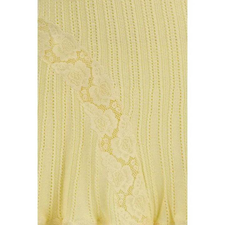 Self-Portrait Bicolor Viscose Mini Skirt