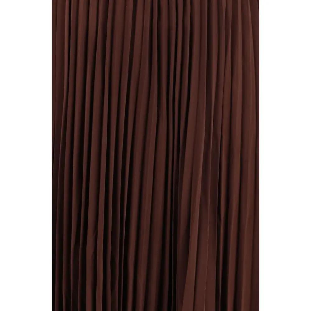 Self-Portrait Brown Polyester Casual Dress