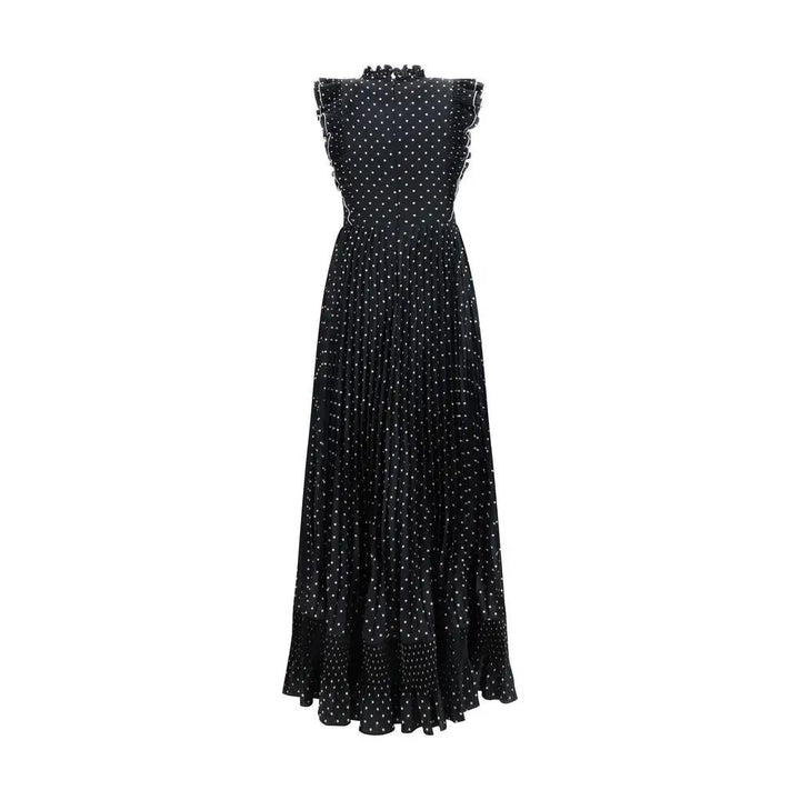 Self-Portrait Black Polyester Casual Dress
