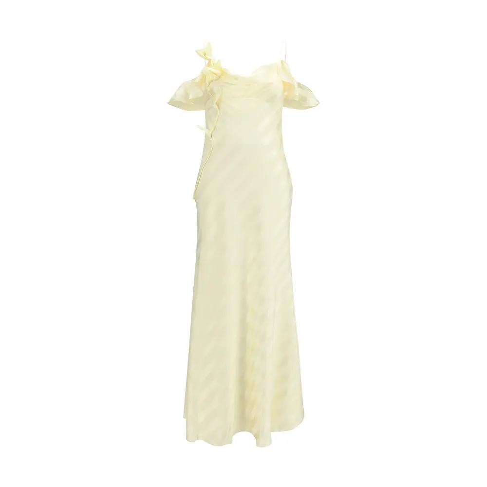 Self-Portrait Bicolor Polyester Casual Dress
