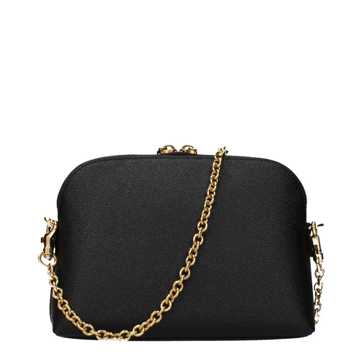 Dolce &amp; Gabbana Black Leather Shoulder Bag