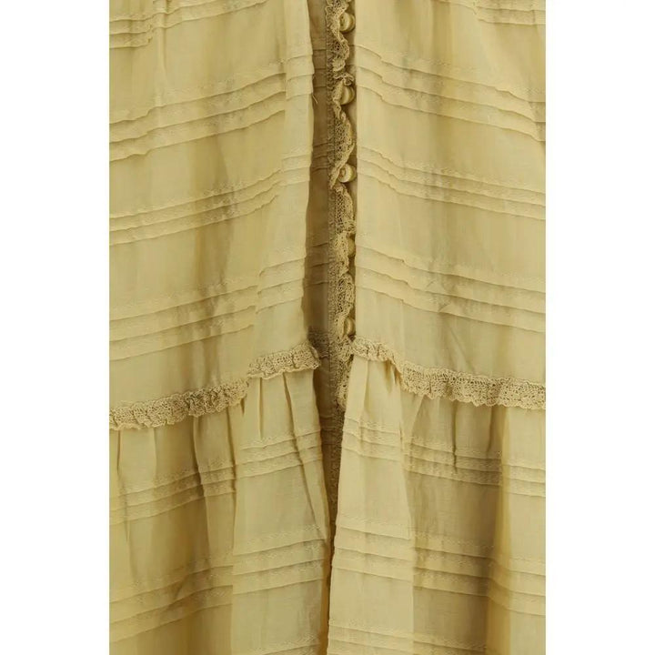 Marant Etoile Beige Cotton Casual Dress