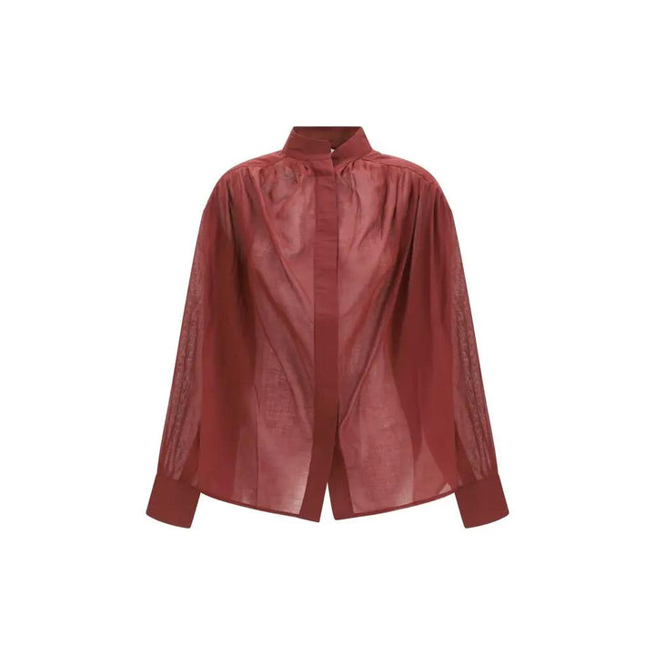 The Andamane Bordeaux Cotton Shirt