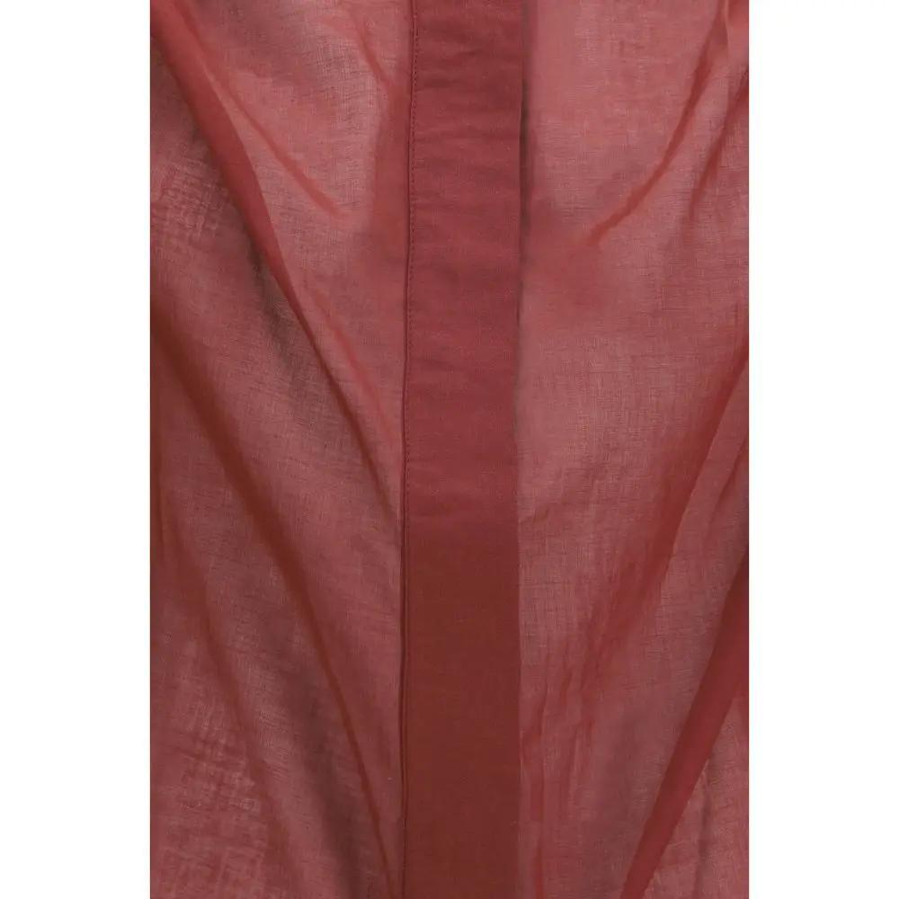 The Andamane Bordeaux Cotton Shirt