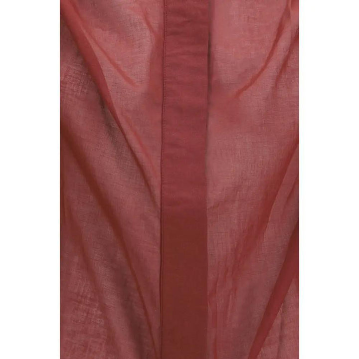 The Andamane Bordeaux Cotton Shirt