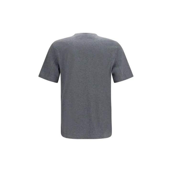 Brunello Cucinelli Blue Cotton T-Shirt