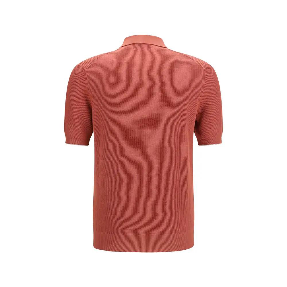 Brunello Cucinelli Multicolor Cotton Polo Shirt