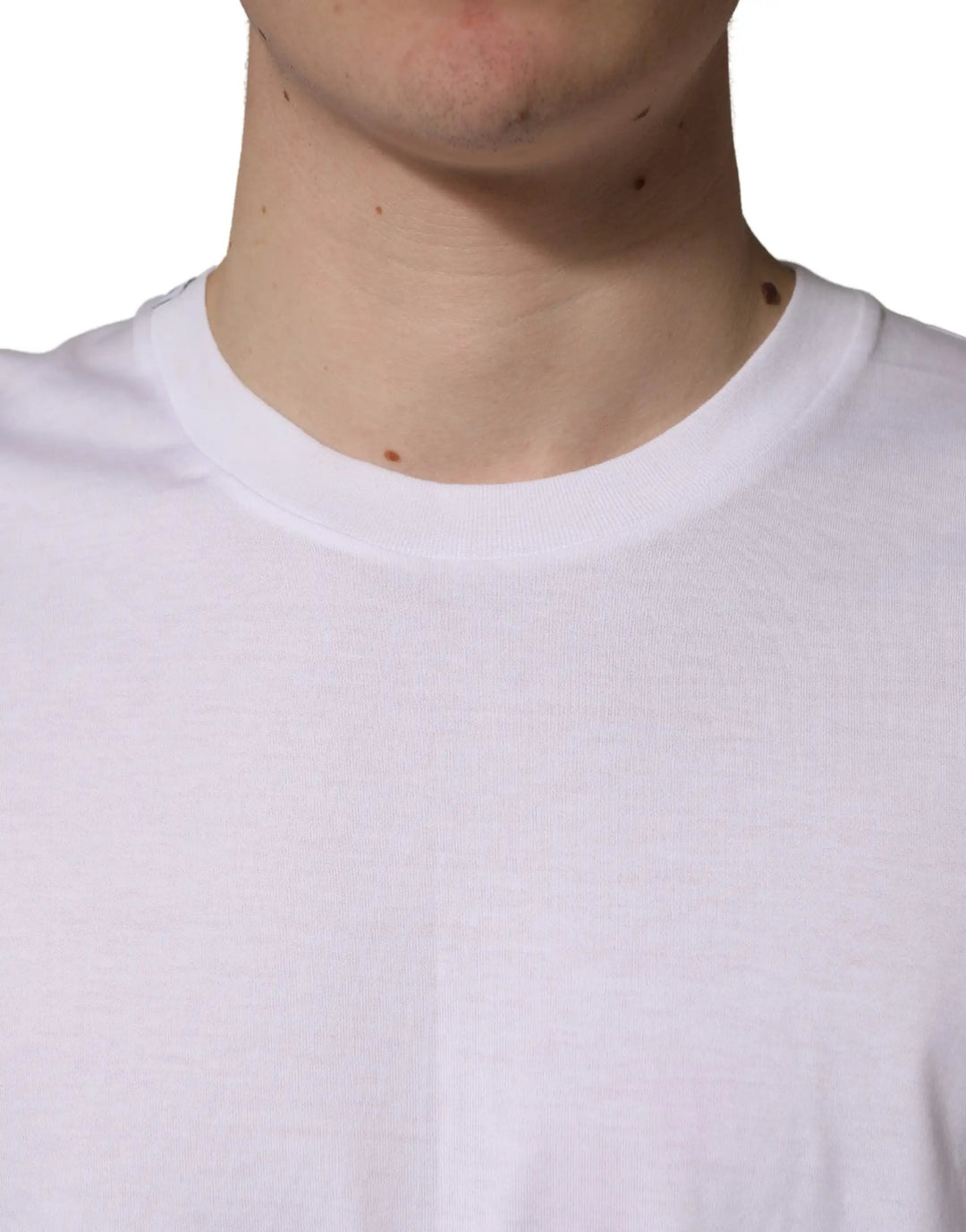 Dolce &amp; Gabbana Sample Sale | Dolce &amp; Gabbana White Oversized Cotton Men Crew Neck T-shirt - | Designer outlet