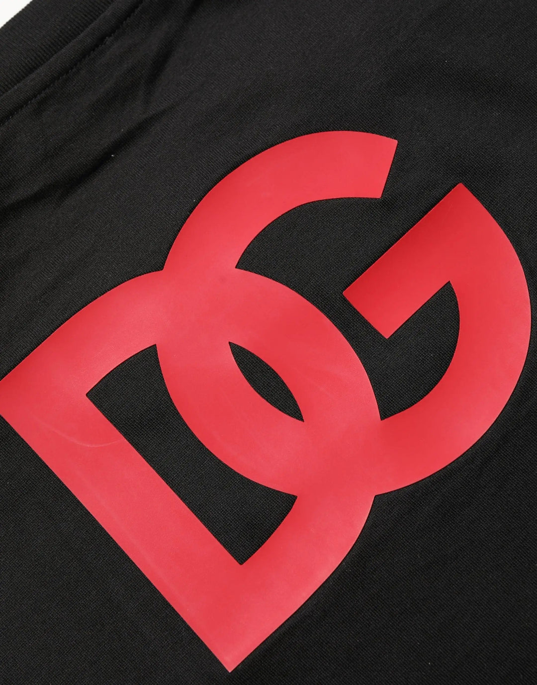 Dolce &amp; Gabbana Sample Sale | Dolce &amp; Gabbana Black Cotton Jersey Logo Patch Crew Neck T-shirt - | Designer outlet