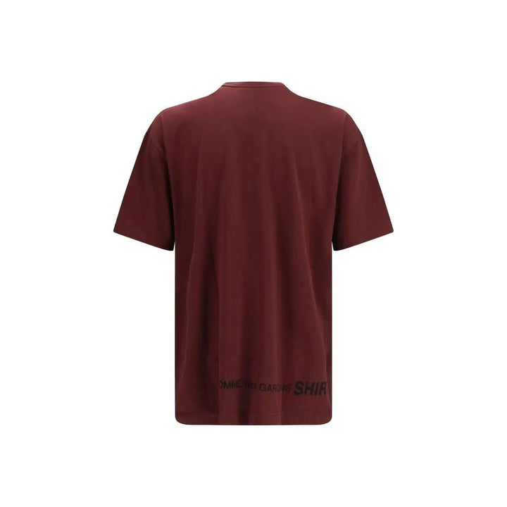 Comme Des Garçons Bordeaux Cotton T-Shirt
