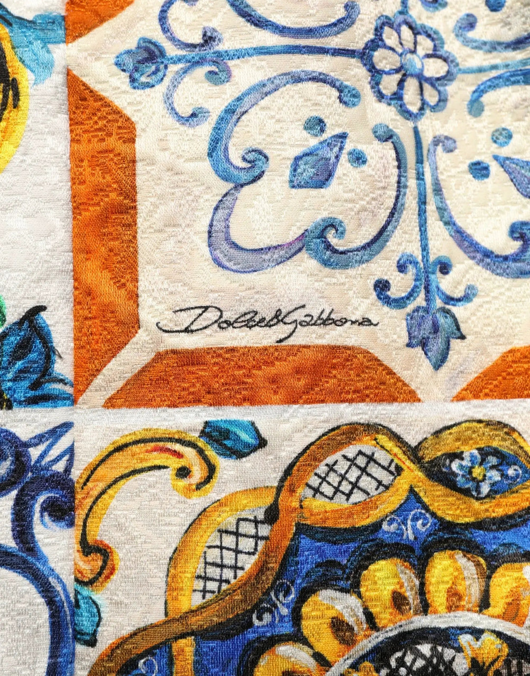 Dolce &amp; Gabbana Sample Sale | Dolce &amp; Gabbana Multicolor Majolica Print Cotton Mini Dress - | Designer outlet