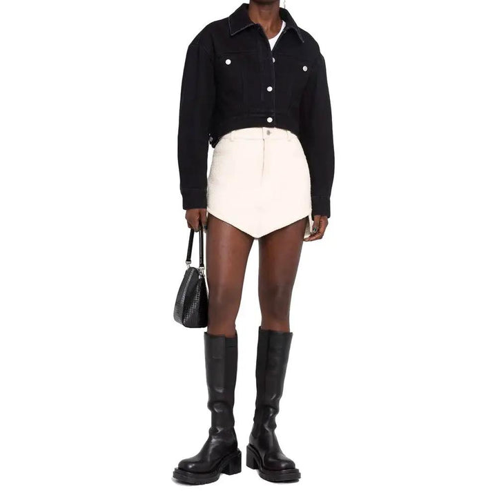 Alexander McQueen Black Cotton Denim Jacket
