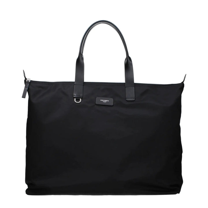 Dolce &amp; Gabbana Black Nylon Shoulder Bag