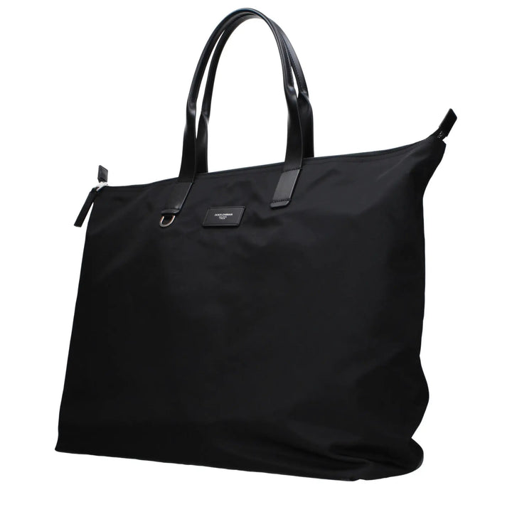 Dolce &amp; Gabbana Black Nylon Shoulder Bag