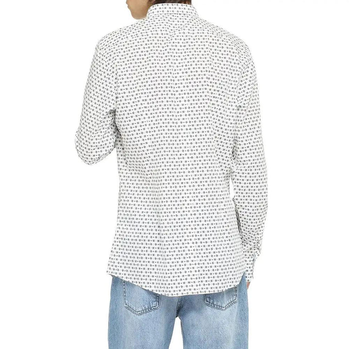 Dolce &amp; Gabbana White Cotton Pattern Shirt