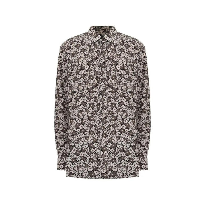 Tom Ford Bicolor Cotton Pattern Shirt