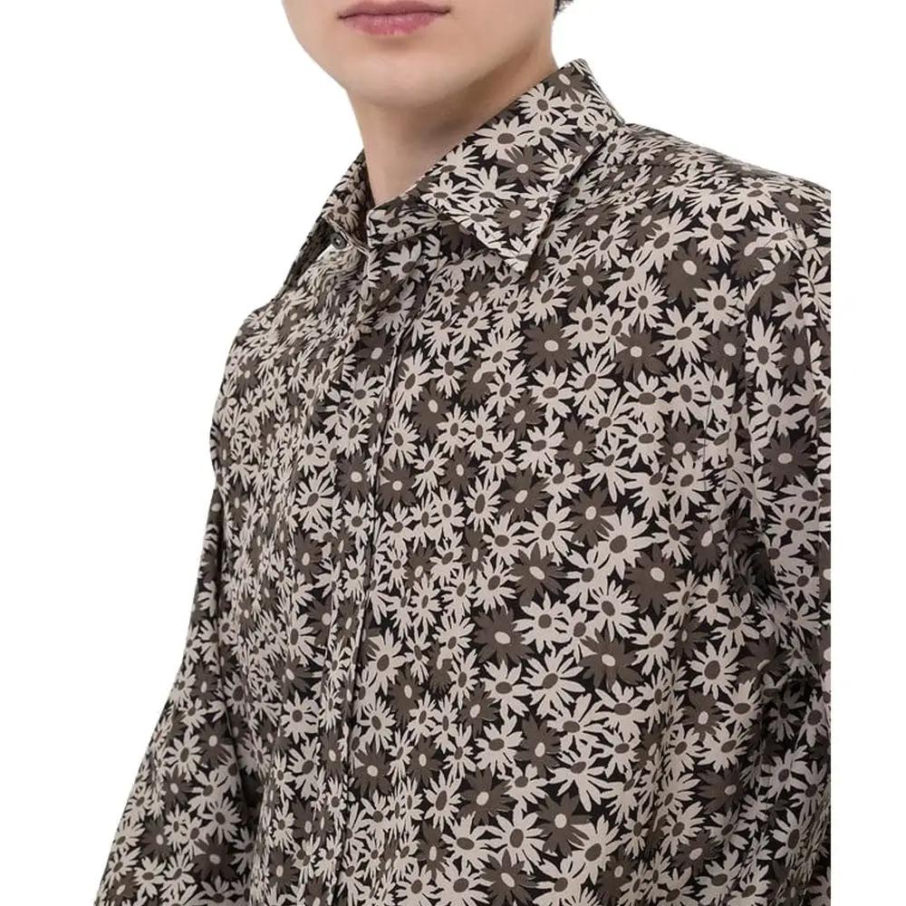 Tom Ford Bicolor Cotton Pattern Shirt