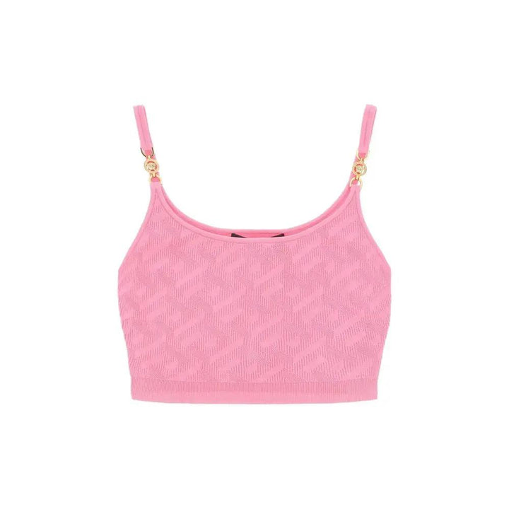Versace Multicolor Elastane Tank Tops