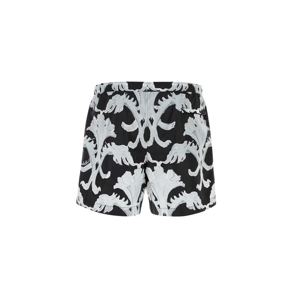 Valentino Garavani Black Polyamide Swim Shorts