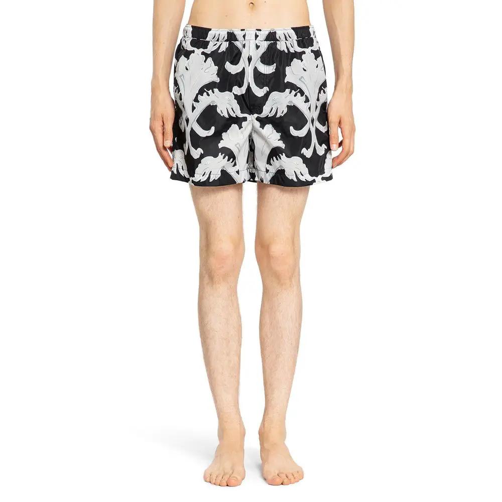 Valentino Garavani Black Polyamide Swim Shorts