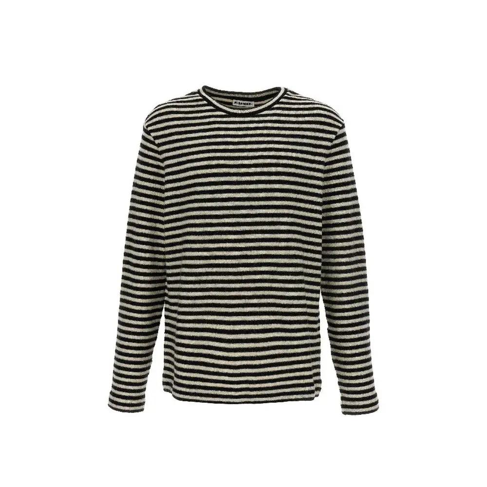 Jil Sander White Wool Long Sleeve T-Shirt