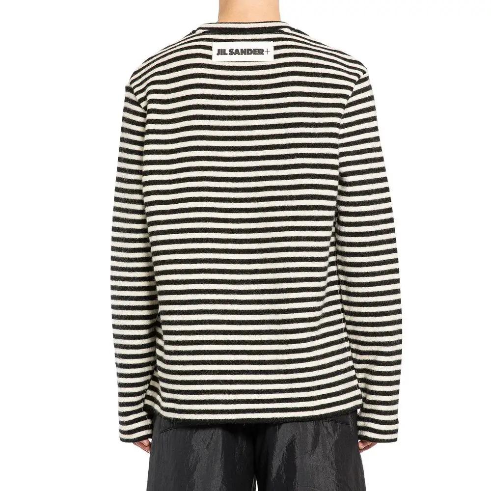 Jil Sander White Wool Long Sleeve T-Shirt