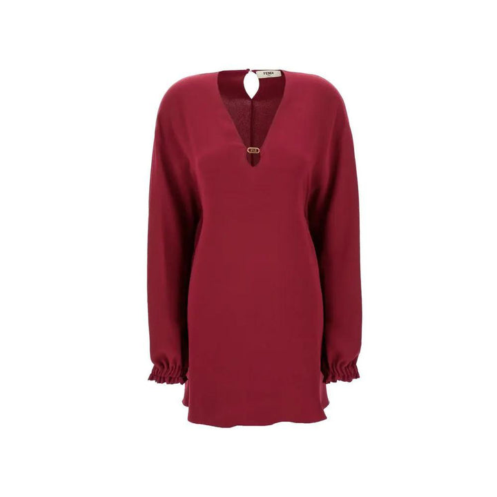 Fendi Purple Silk Casual Dress