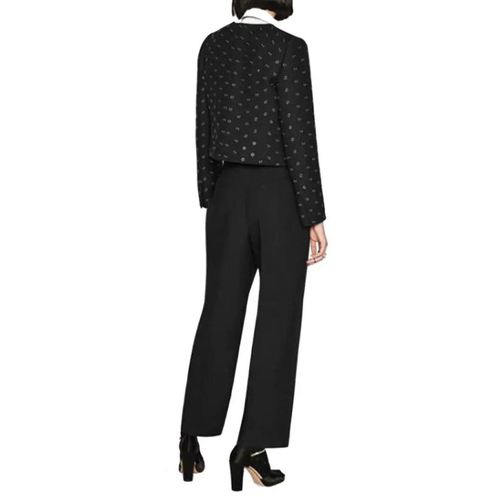 Dior Black Wool Casual Pants