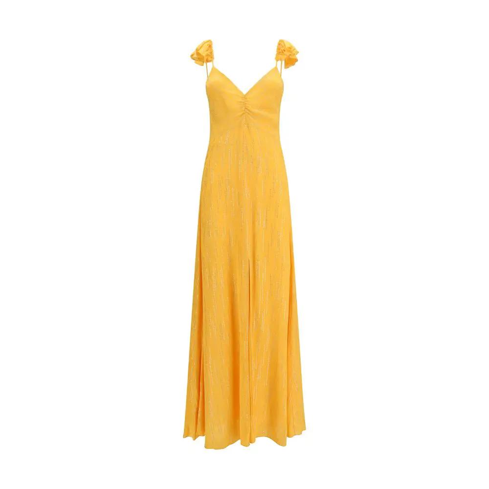 Forte_Forte Orange Viscose Casual Dress