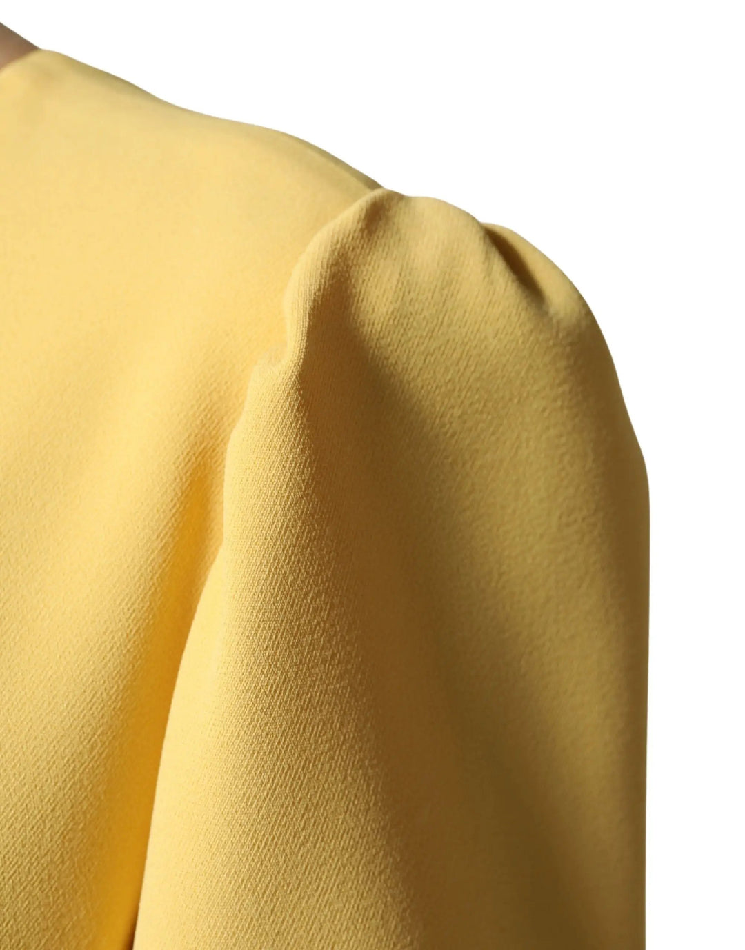 Dolce &amp; Gabbana Sample Sale | Dolce &amp; Gabbana Yellow Short-Sleeved Crew Neck Midi Dress - | Designer outlet