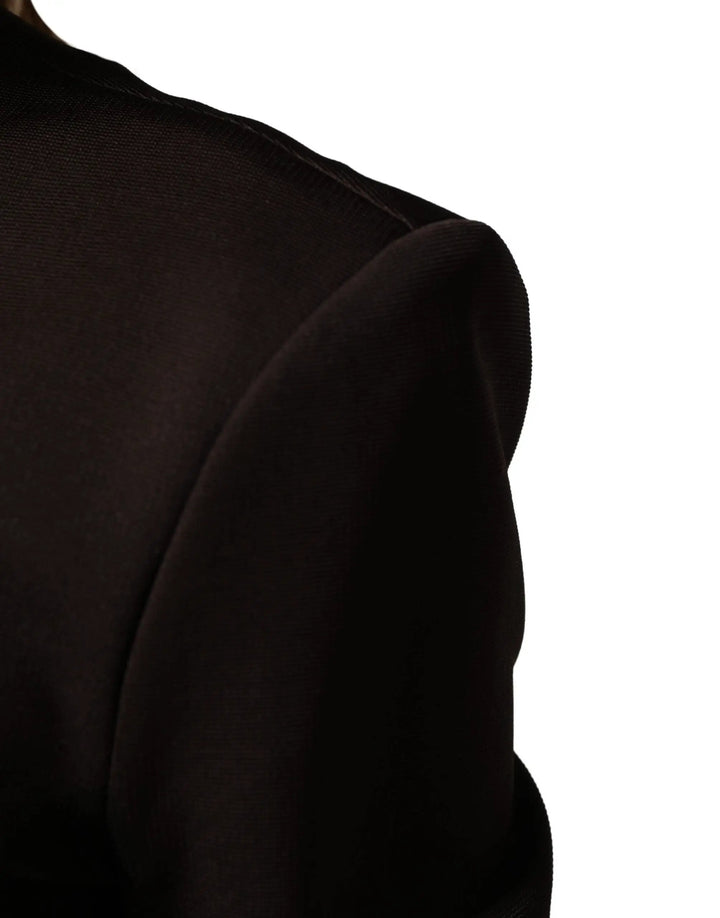 Dolce &amp; Gabbana Sample Sale | Dolce &amp; Gabbana Brown Turtleneck Jersey Long Maxi Dress - | Designer outlet