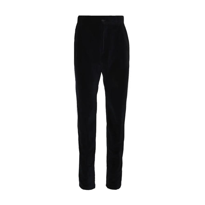 Dolce &amp; Gabbana Black Cotton Casual Pants
